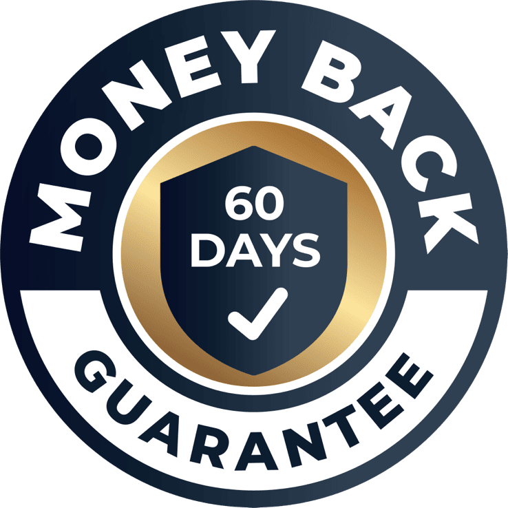 FemiCore 60-day refund policy badge